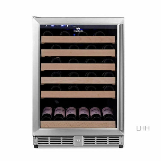 Kings Bottle 46 Bottle 24 Inch Under Counter Wine Fridge Built In - KBU50WX
