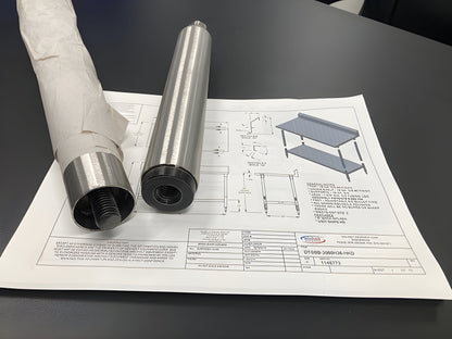 Winholt 30" x 72" All Welded Stainless Steel Knock-Down Table with Backsplash - DTBB-3072-HKD