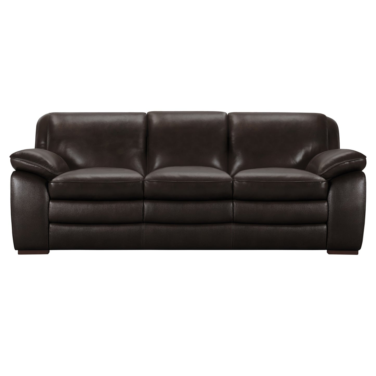Modway Furniture Zanna Modern Genuine Cowhide Leather Sofa with Dacron Padding for Ultimate Comfort & Style