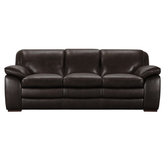 Modway Furniture Zanna Modern Genuine Cowhide Leather Sofa with Dacron Padding for Ultimate Comfort & Style