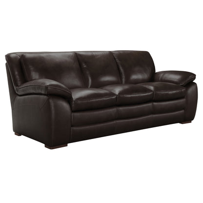 Modway Furniture Zanna Modern Genuine Cowhide Leather Sofa with Dacron Padding for Ultimate Comfort & Style