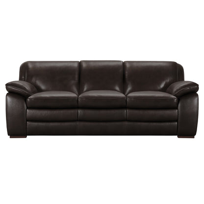 Modway Furniture Zanna Modern Genuine Cowhide Leather Sofa with Dacron Padding for Ultimate Comfort & Style