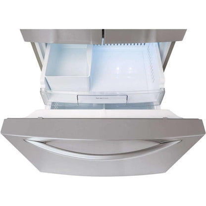 LG 30 in. 3-Door French Door Refrigerator in Stainless Steel 22 Cu. Ft. (LFDS22520S)