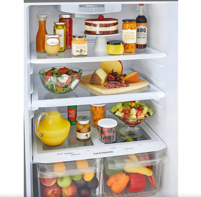 LG 30 in. Refrigerator with Top-Mount Freezer in Stainless Steel 20 Cu. Ft. (LTCS20030S)