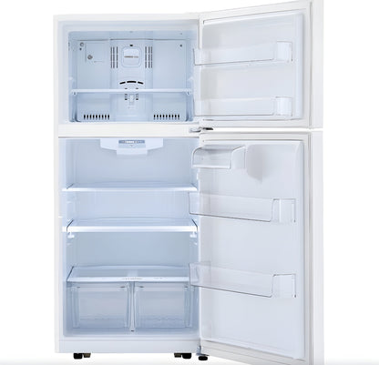 LG 30 in. Top Mount Refrigerator in White 20 Cu. Ft. (LTCS20020W)