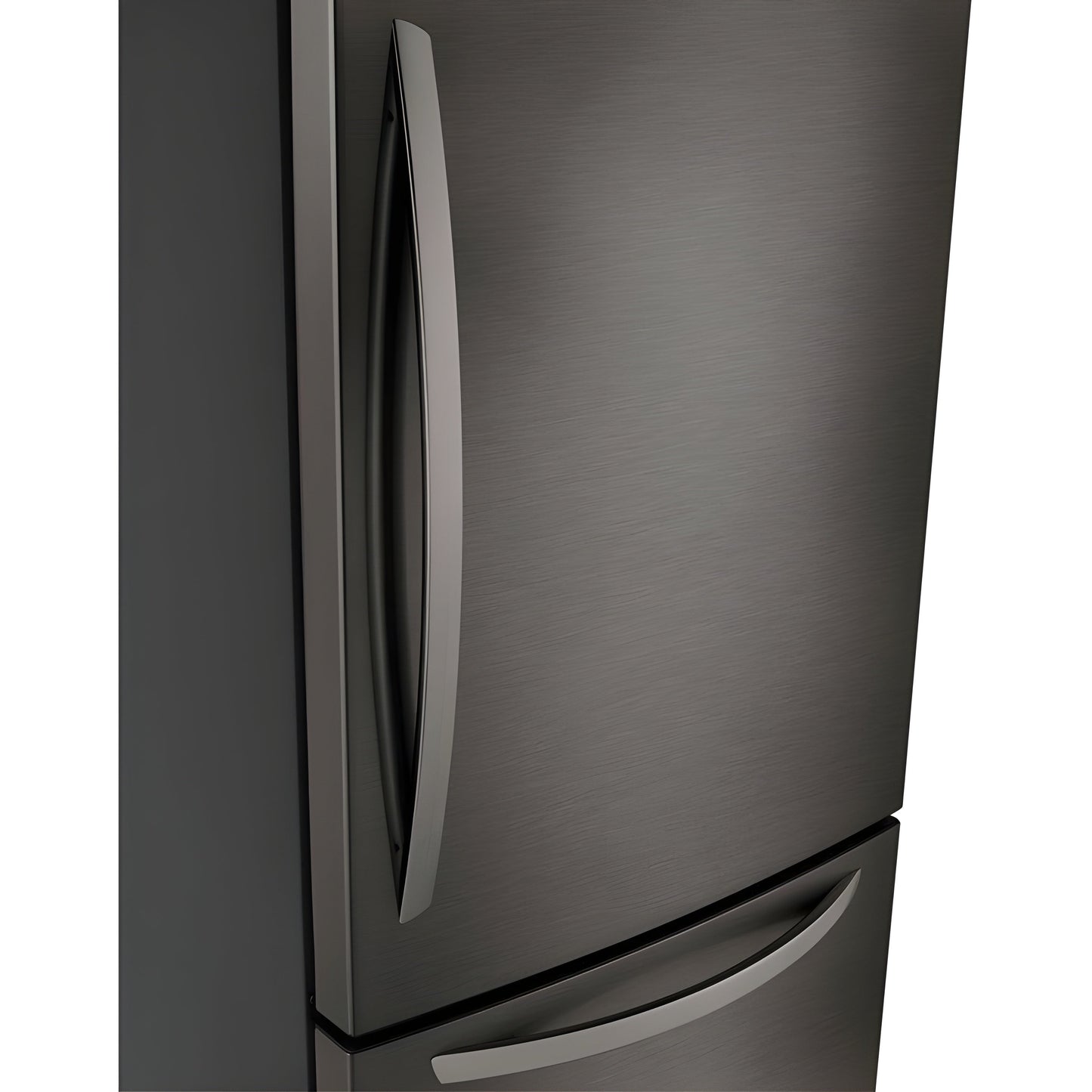 LG 33 in. Bottom Freezer Refrigerator in Black Stainless Steel 26 Cu. Ft. (LRDCS2603D)