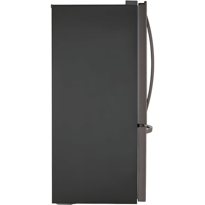LG 33 in. Bottom Freezer Refrigerator in Black Stainless Steel 26 Cu. Ft. (LRDCS2603D)