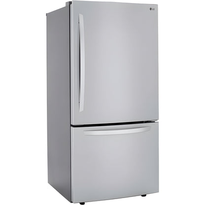 LG 33 in. Bottom Freezer Refrigerator in Stainless Steel 26 Cu. Ft. (LRDCS2603S)