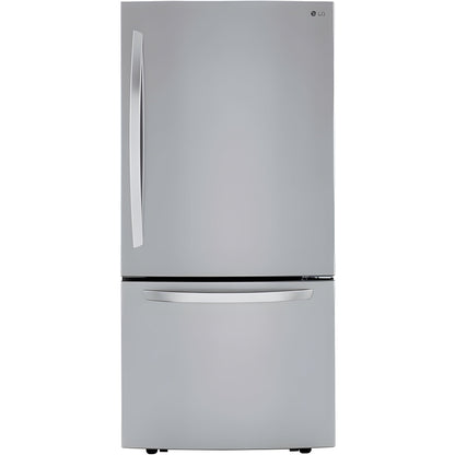LG 33 in. Bottom Freezer Refrigerator in Stainless Steel 26 Cu. Ft. (LRDCS2603S)