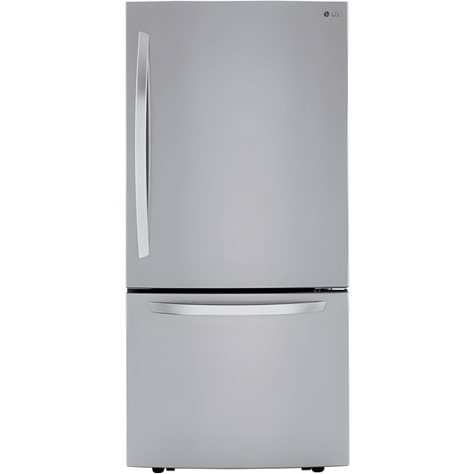 LG 33 in. Bottom Freezer Refrigerator in Stainless Steel 26 Cu. Ft. (LRDCS2603S)