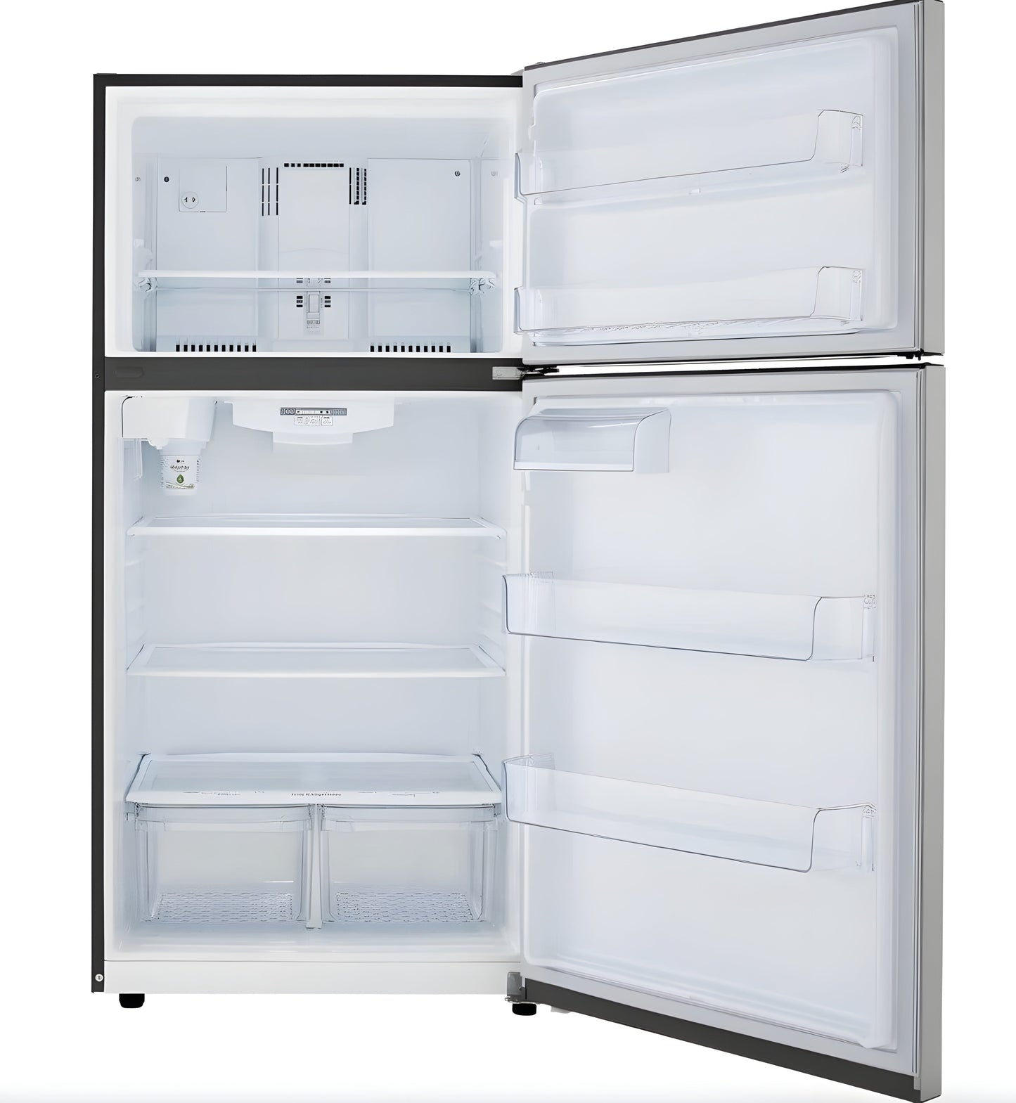 LG 33 in. Top Freezer Refrigerator in Stainless Steel 24 Cu. Ft. (LRTLS2403S)