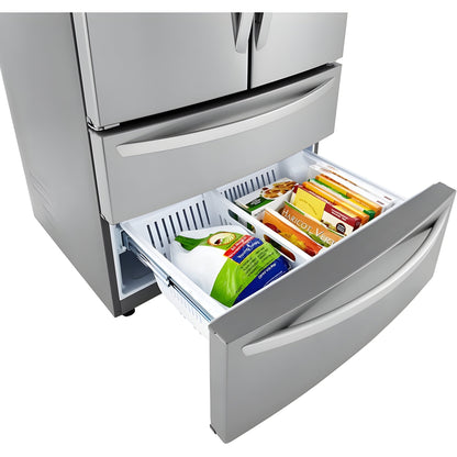 LG 36 in. 4-Door French Door Refrigerator 27 Cu. Ft. (LMWS27626S)