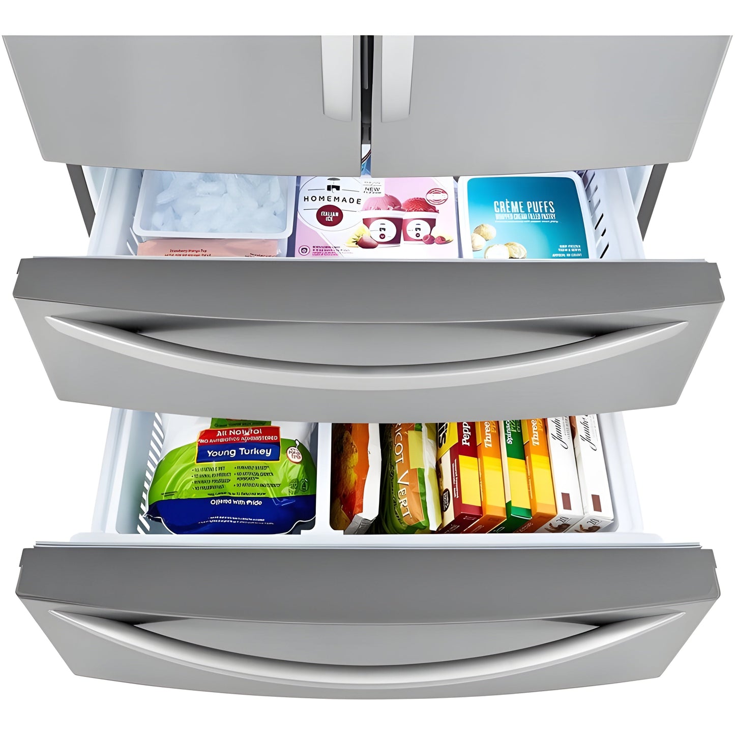 LG 36 in. 4-Door French Door Refrigerator in Stainless Steel 23 Cu. Ft. (LMWC23626S)