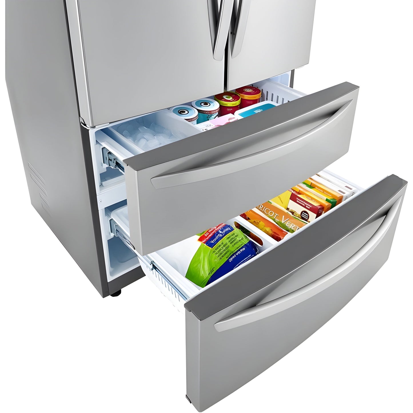 LG 36 in. 4-Door French Door Refrigerator in Stainless Steel 23 Cu. Ft. (LMWC23626S)