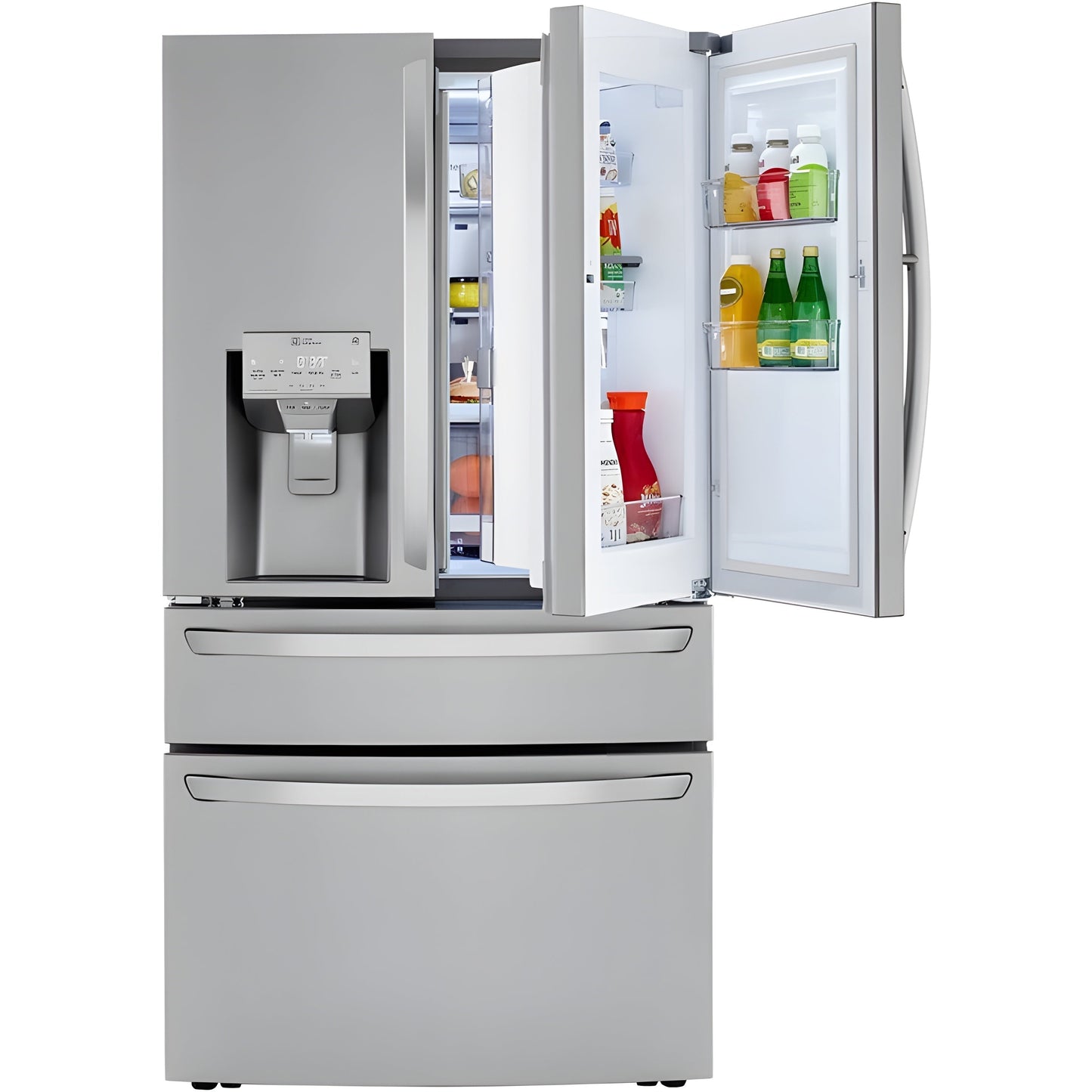 LG 36 in. 4-Door French Door Refrigerator in Stainless Steel 23 Cu. Ft. (LRMDC2306S)