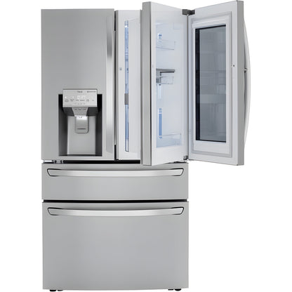 LG 36 in. 4-Door French Door Refrigerator with InstaView, Stainless Steel 23 Cu. Ft. (LRMVC2306S)