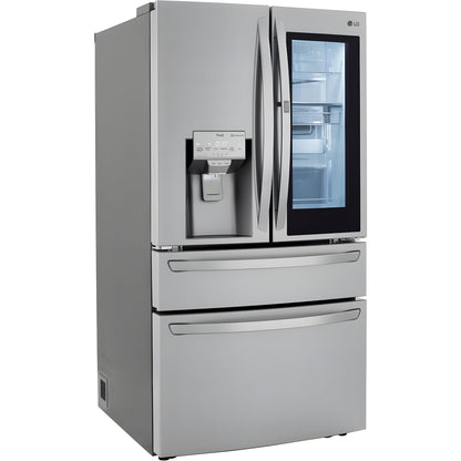 LG 36 in. 4-Door French Door Refrigerator with InstaView, Stainless Steel 30 Cu. Ft. (LRMVS3006S)