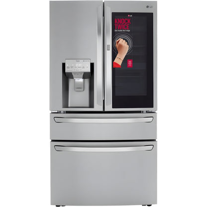 LG 36 in. 4-Door French Door Refrigerator with InstaView, Stainless Steel 30 Cu. Ft. (LRMVS3006S)