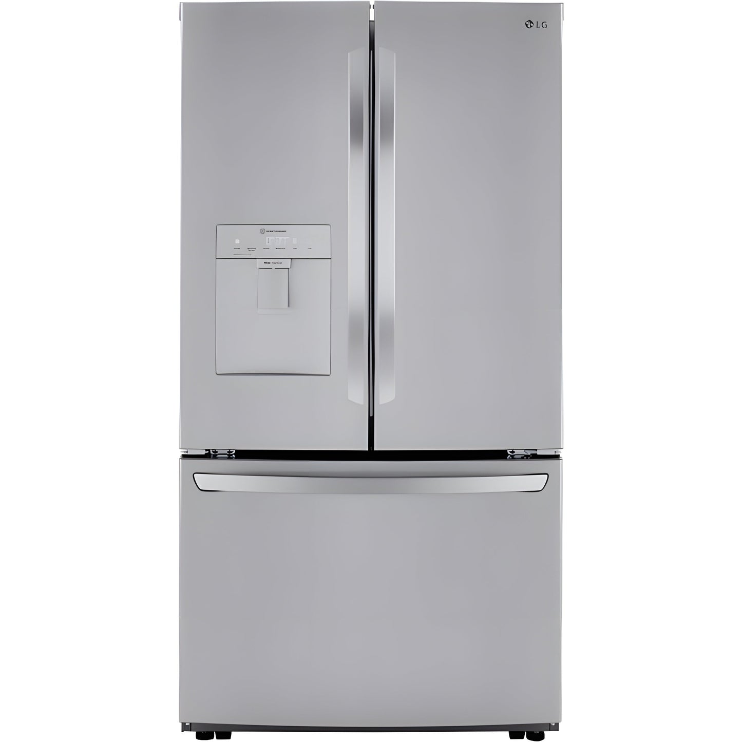 LG 36 in. French Door Refrigerator with Slim Design Water Dispenser in Stainless Steel 29 Cu. Ft. (LRFWS2906V)