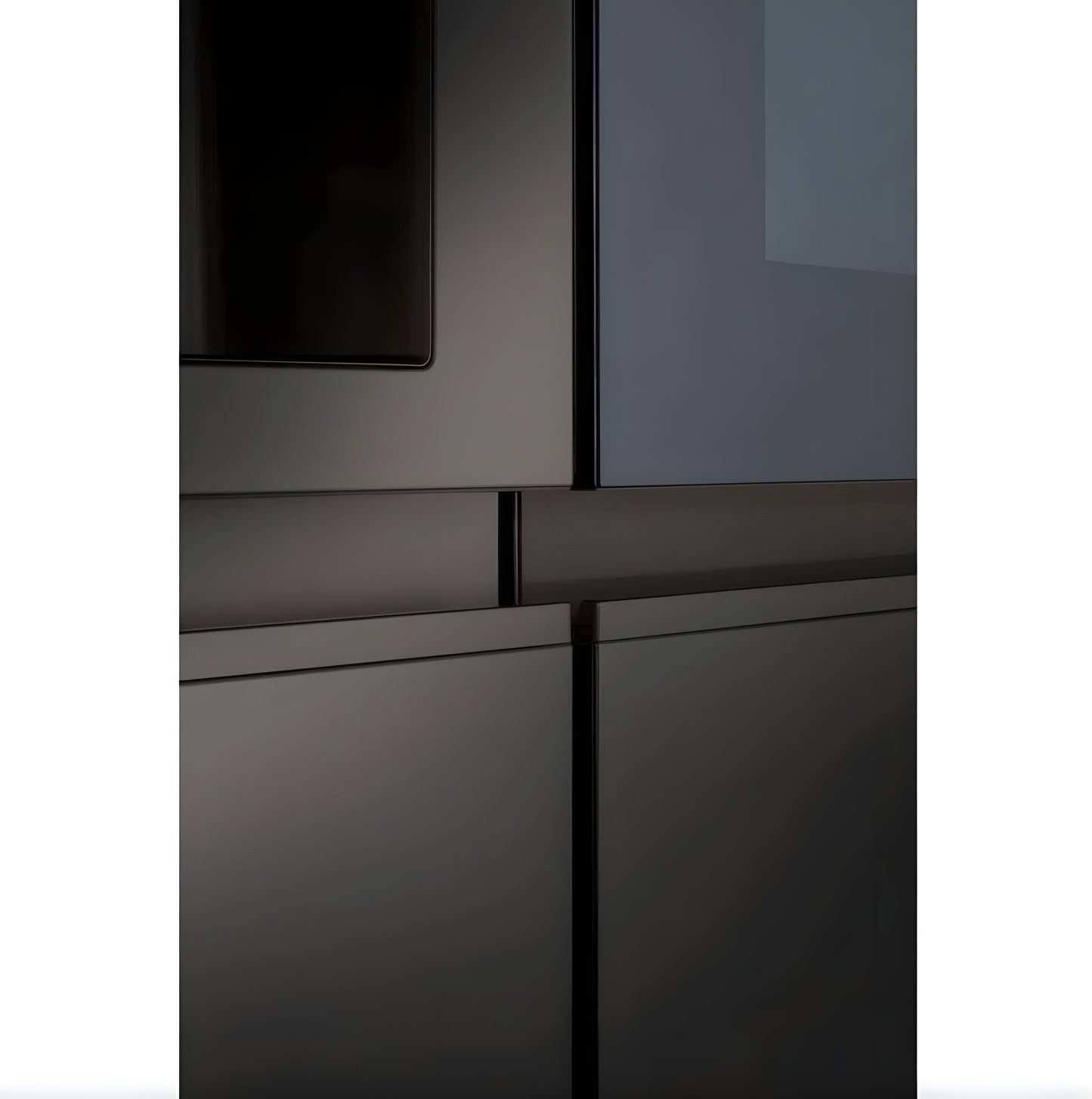 LG 36 in. Side-by-Side InstaView Refrigerator with Craft Ice in Black Stainless 27 Cu. Ft. (LRSOS2706D)