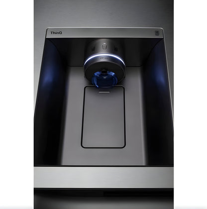 LG 36 in. Side-by-Side InstaView Refrigerator with Craft Ice in Stainless 27 Cu. Ft. (LRSOS2706S)