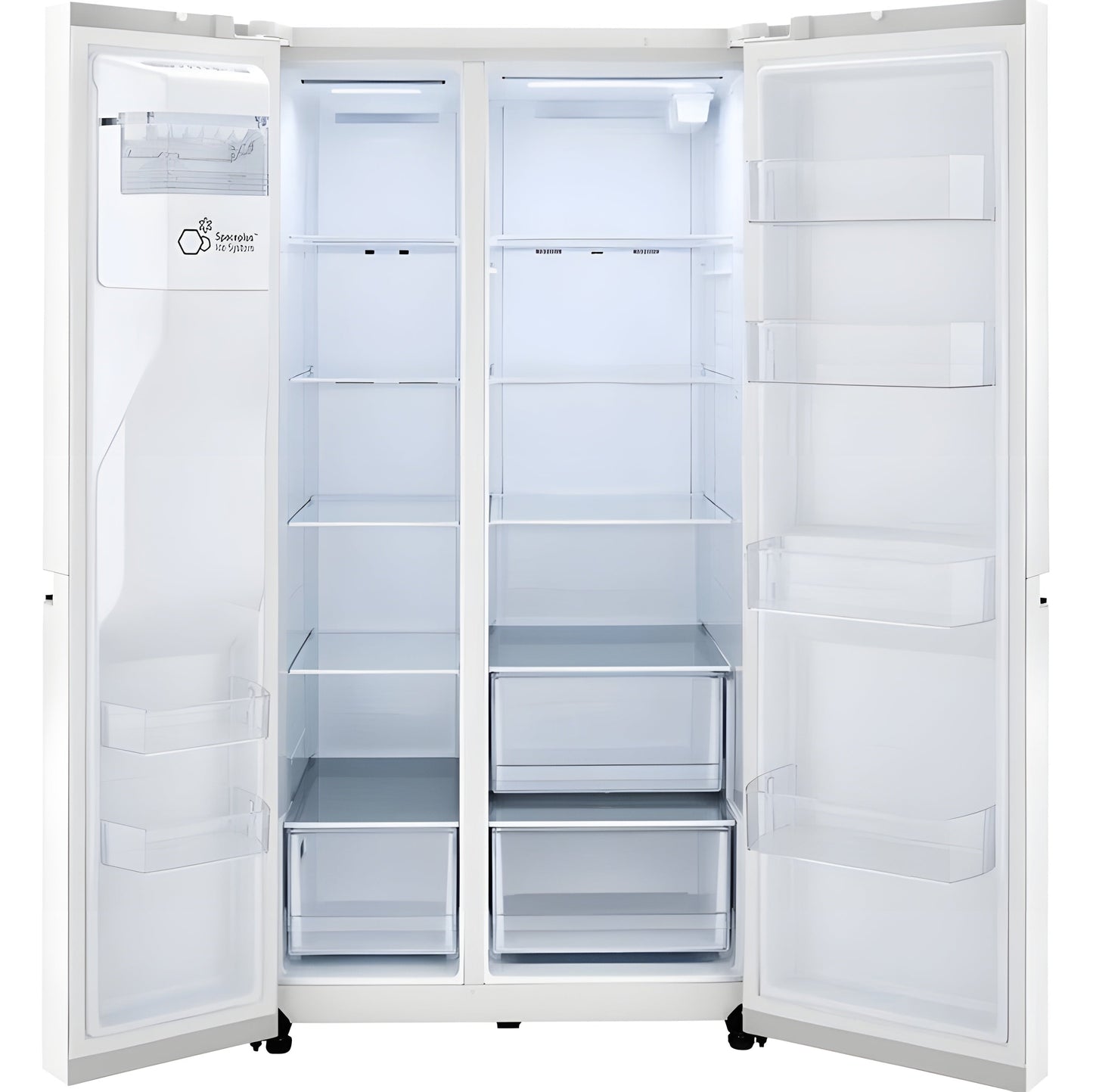 LG 36 in. Side-by-Side Refrigerator in Smooth White 27 Cu. Ft. (LRSXS2706W)