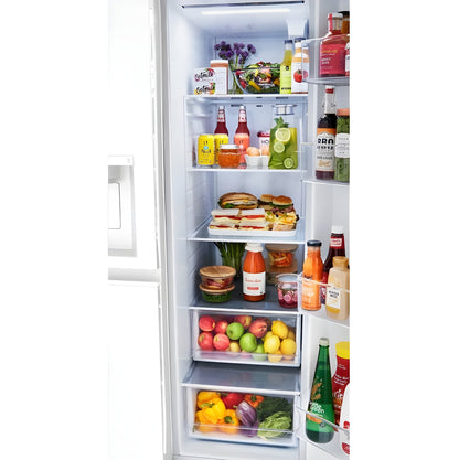 LG 36 in. Side-by-Side Refrigerator in Smooth White 27 Cu. Ft. (LRSXS2706W)