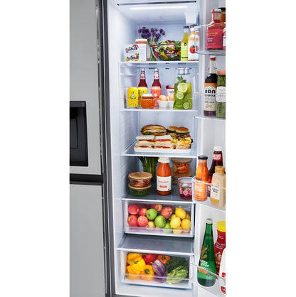 LG 36 in. Side-by-Side Refrigerator in Stainless Steel 27 Cu. Ft. (LRSXS2706S)