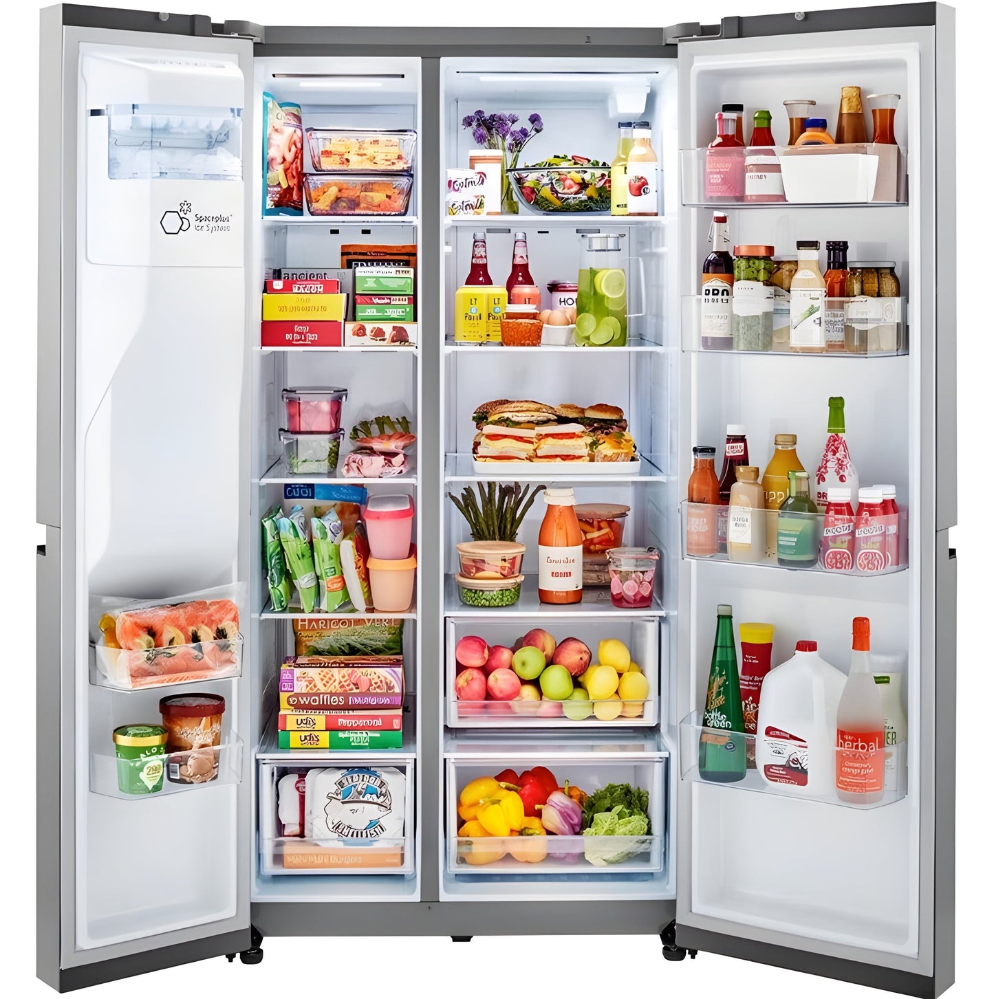 LG 36 in. Side-by-Side Refrigerator in Stainless Steel 27 Cu. Ft. (LRSXS2706S)