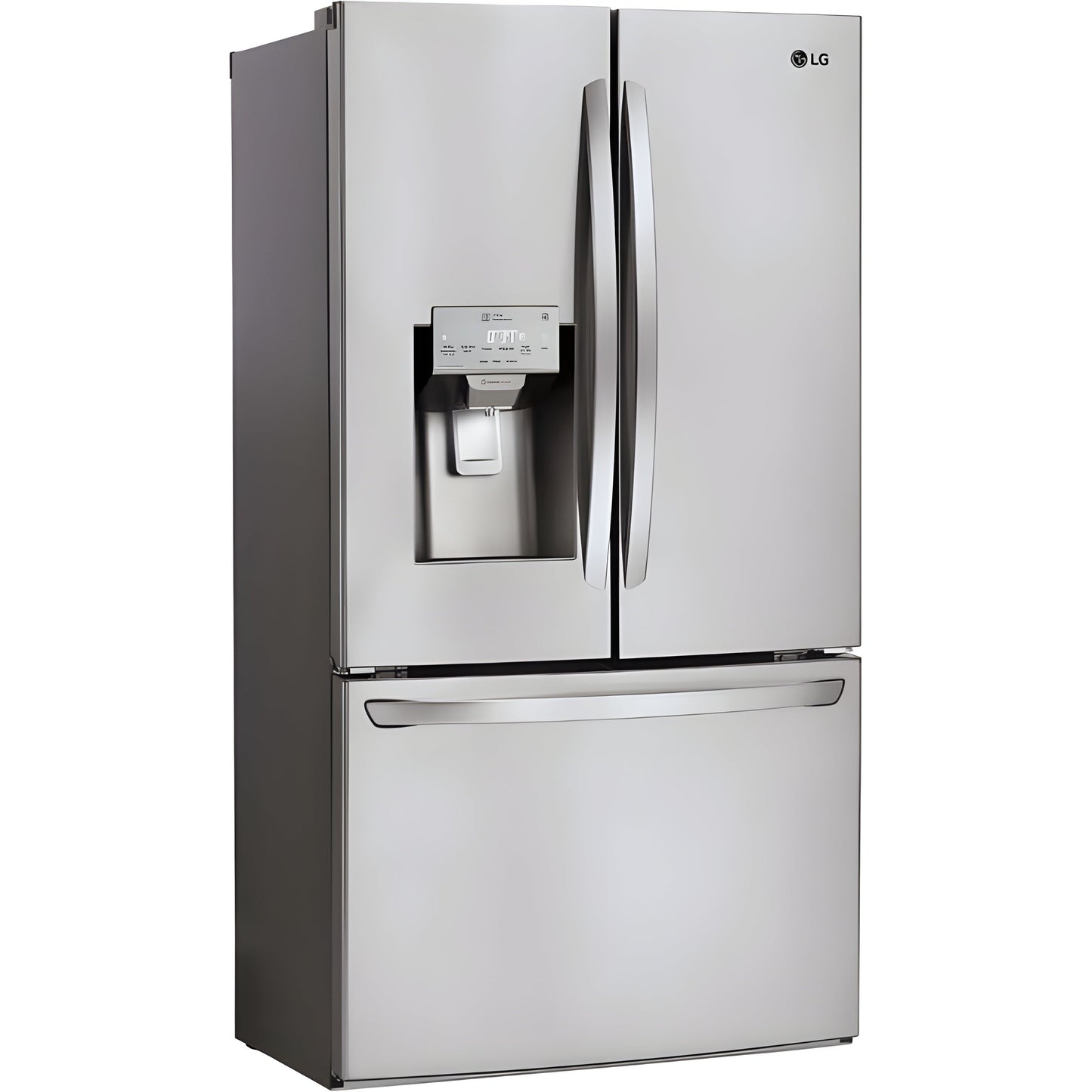 LG 36 in. Wi-Fi Enabled 3-Door French Door Refrigerator in Stainless Steel 22 Cu. Ft. (LFXS26973S)