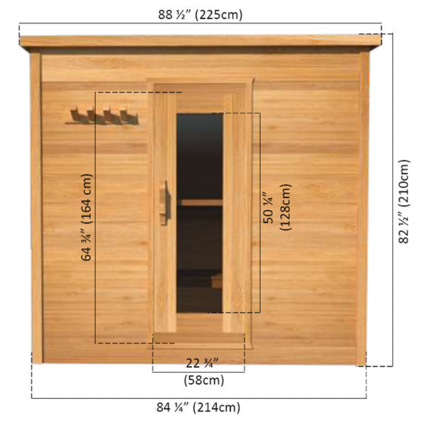 Dundalk LeisureCraft Knotty Cedar Indoor Cabin Sauna - LS462E