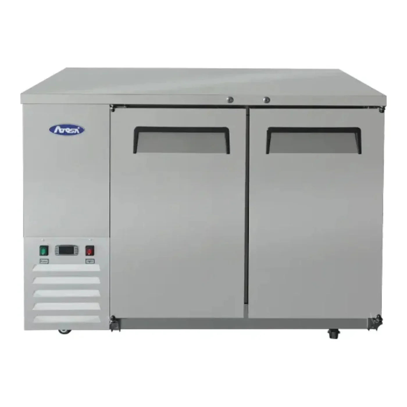 Atosa MBB48GR 48" Stainless Steel Solid Door Back Bar Refrigerator 13.4 Cu.Ft - MBB48GR