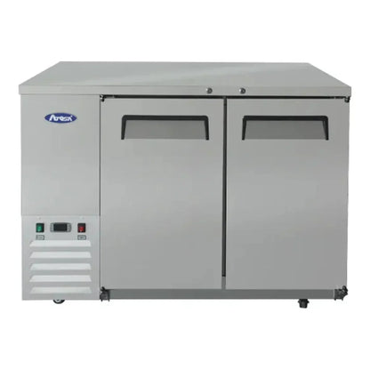 Atosa MBB48GR 48" Stainless Steel Solid Door Back Bar Refrigerator 13.4 Cu.Ft - MBB48GR