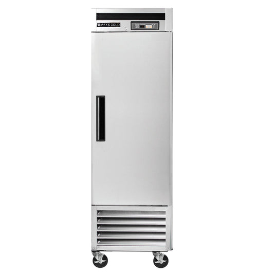Maxx Cold Single Door Reach-In Freezer, Bottom Mount, 23 cu. ft., Energy Star, Stainless Steel - MCF-23FDHC
