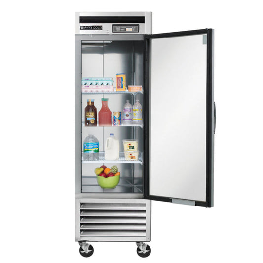 Maxx Cold Single Door Reach-In Refrigerator, Bottom Mount, 23 cu. ft., Energy Star, Stainless Steel - MCR-23FDHC