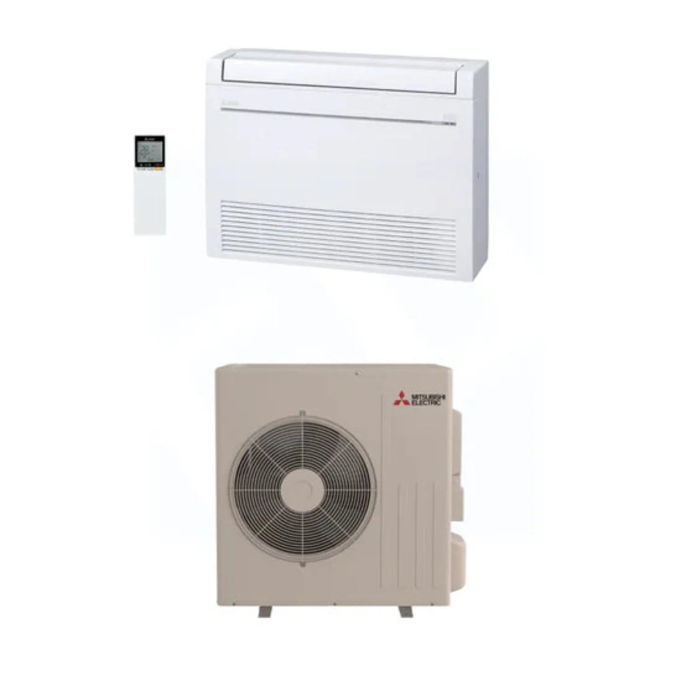 Mitsubishi MFZ-KX18NL & SUZ-AA18NL 18,000 BTU 17.2 SEER2 Floor-Mounted Heat Pump System - R454B - MFZKX18NL