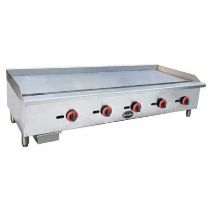 Saba - MG-60 Commercial 60" Griddle 5 Burners Cooktop  Natural Gas/Liquid Propane - MG-60