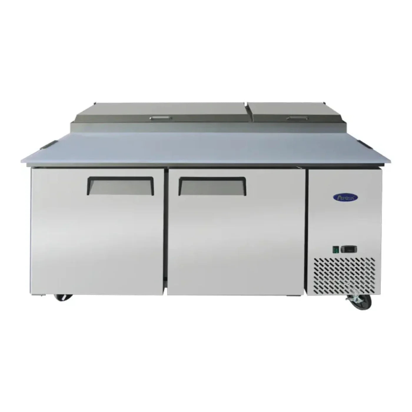 Atosa MPF8202GR 67" Pizza Prep Table, 9 Pans 18.5 Cu.Ft - MPF8202GR