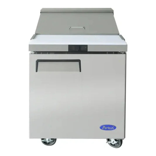 Atosa MSF8301GR 27.5" Sandwich Prep Table, 8 Pans 7.2 Cu.Ft - MSF8301GR