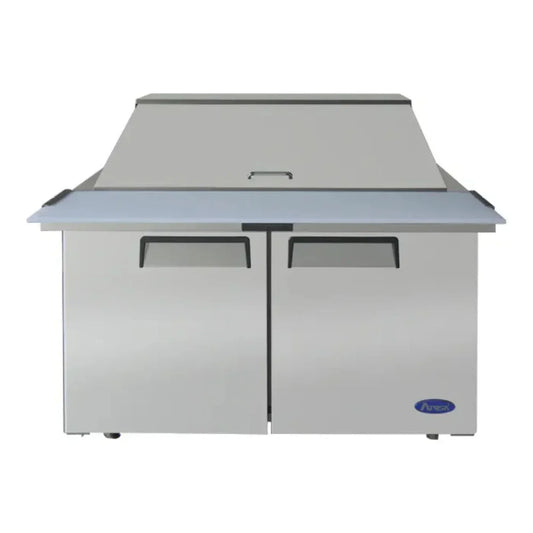 Atosa MSF8306GR 48.2" Mega Top Sandwich Prep Table, 18 Pans 7.2 Cu.Ft - MSF8306GR