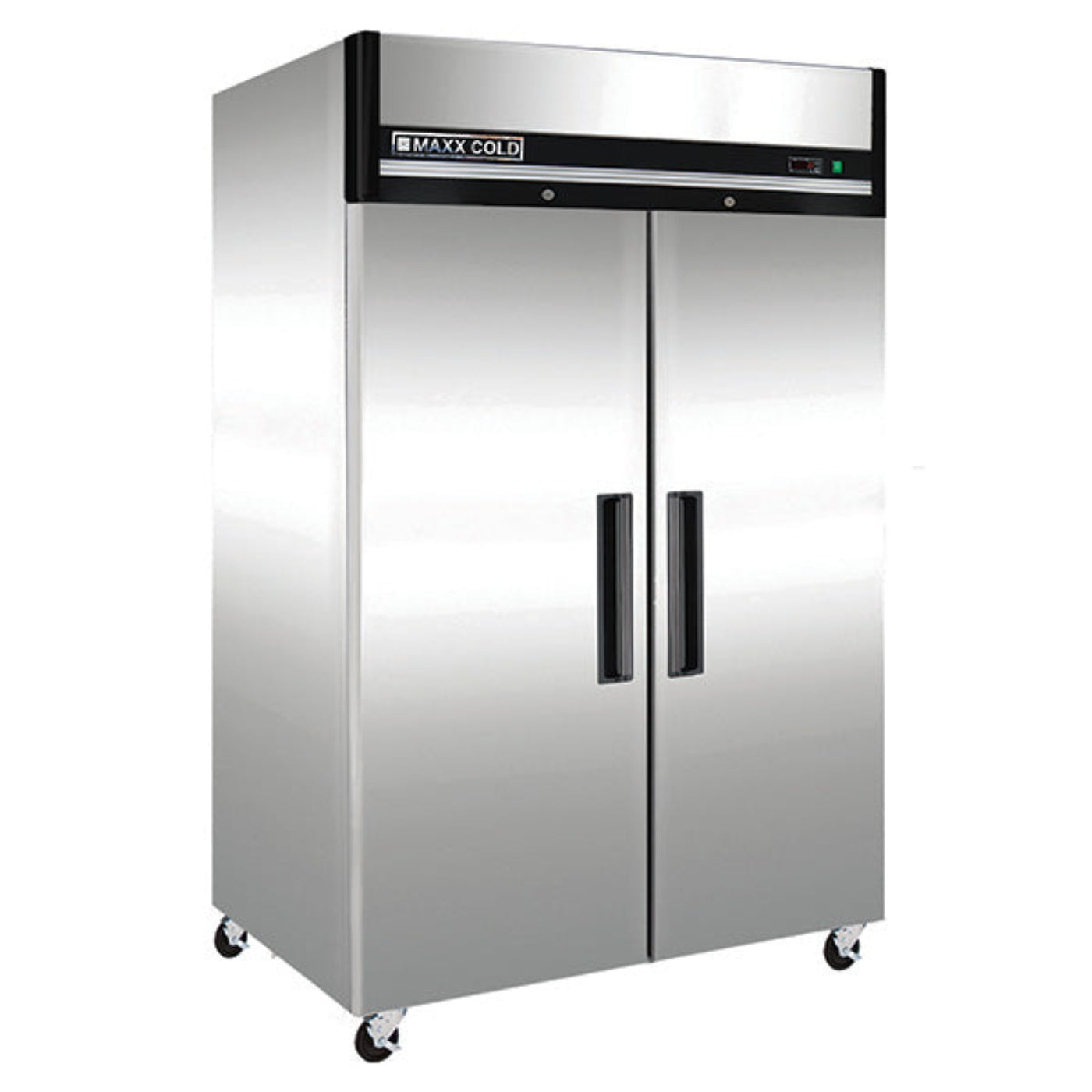 Maxx Cold Double Door Reach-In Freezer, Top Mount, 49 cu. ft., Energy Star, in Stainless Steel - MXCF-49FDHC