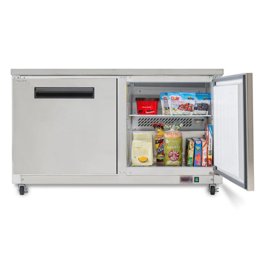 Maxx Cold Double Door Undercounter Freezer, 15.5 cu. ft. Storage Capacity, in Stainless Steel - MXCF60UHC