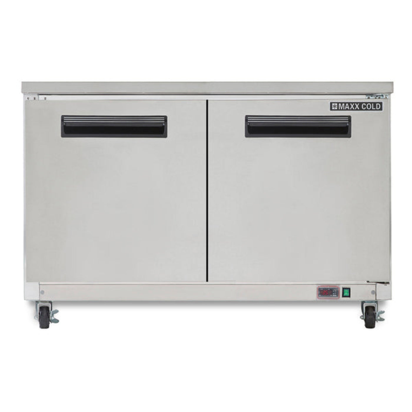 Maxx Cold Double Door Undercounter Freezer, 15.5 cu. ft. Storage Capacity, in Stainless Steel - MXCF60UHC