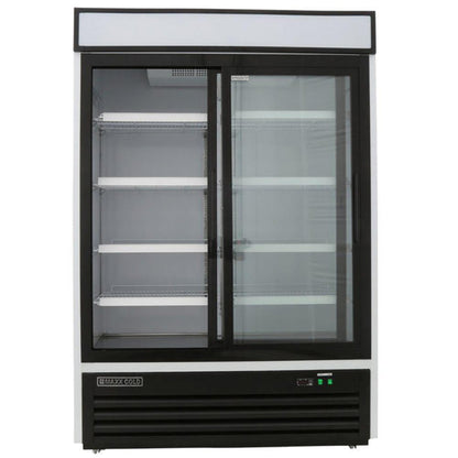 Maxx Cold Double Glass Door Merchandiser Refrigerator, Sliding Door, 48 cu. ft., in White - MXM2-48RSHC