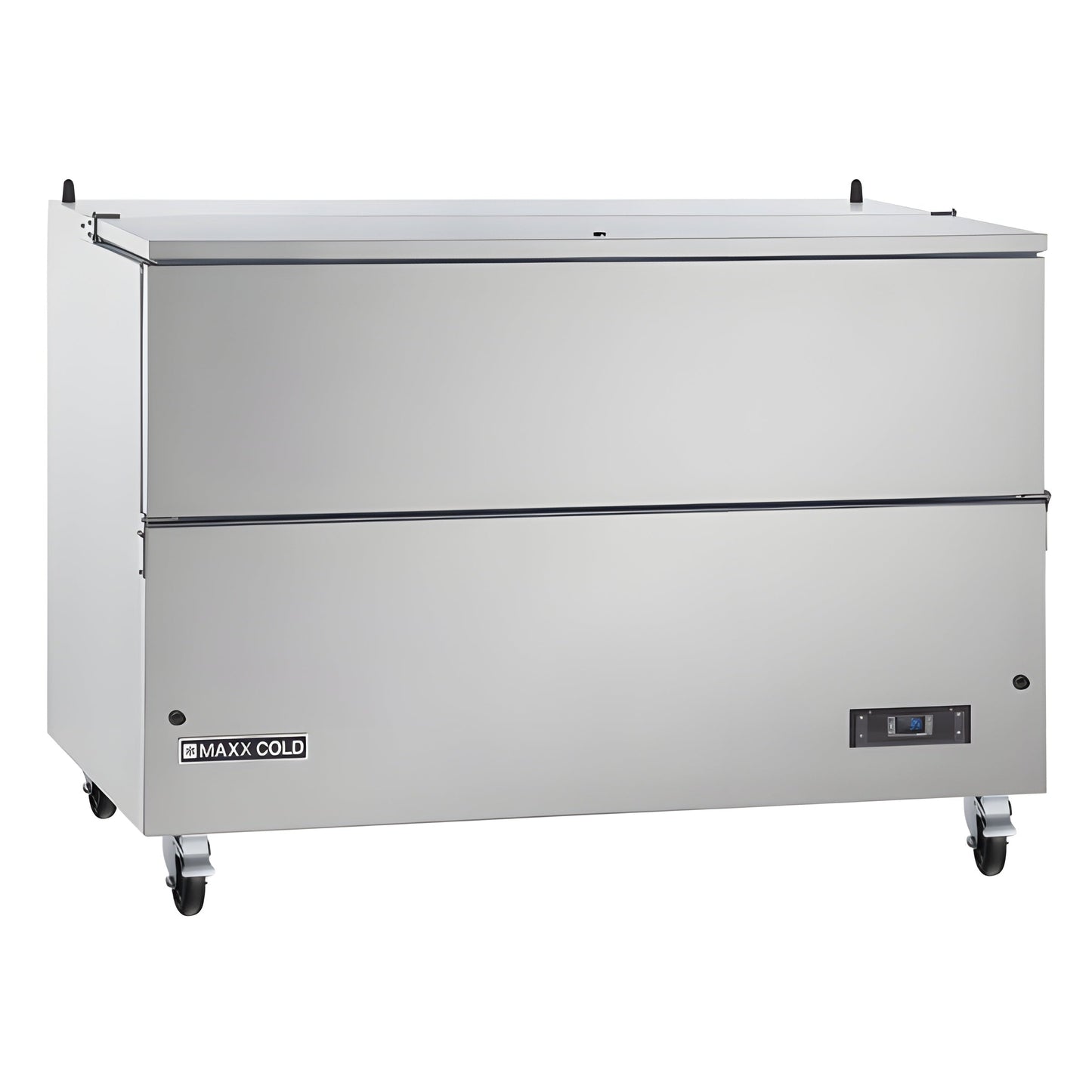 Maxx Cold Milk Cooler, 49"W, Stores up to (12) 13" Milk Crates, in Stainless Steel - MXMC49HC