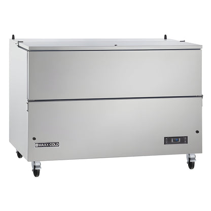 Maxx Cold Milk Cooler, 58"W, Stores up to (16) 13" Milk Crates, in Stainless Steel - MXMC58HC