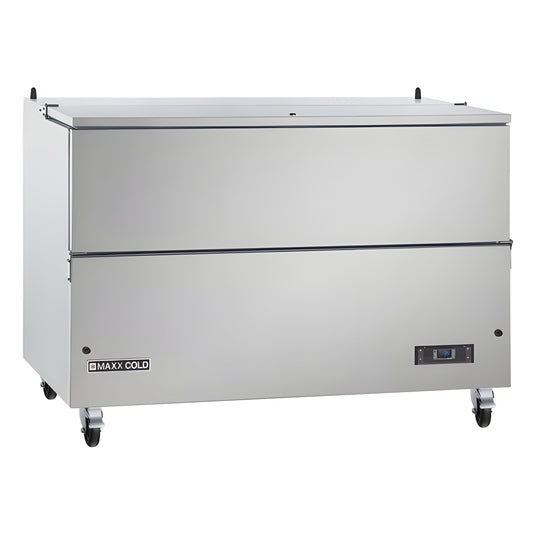 Maxx Cold Milk Cooler, 58"W, Stores up to (16) 13" Milk Crates, in Stainless Steel - MXMC58HC