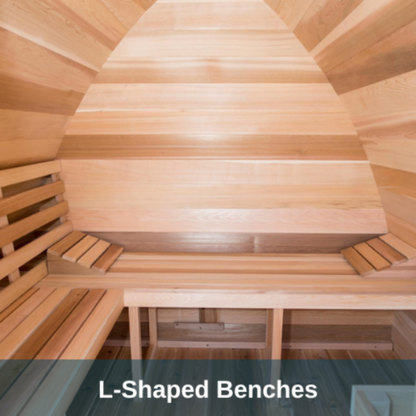 Dundalk LeisureCraft Clear Cedar Mini POD 2-4 Person Sauna - DLMINIPOD6KW