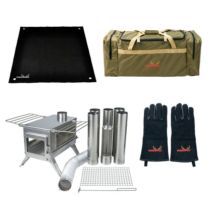 Winnerwell Nomad Double View Plus External Air Stove Bundle