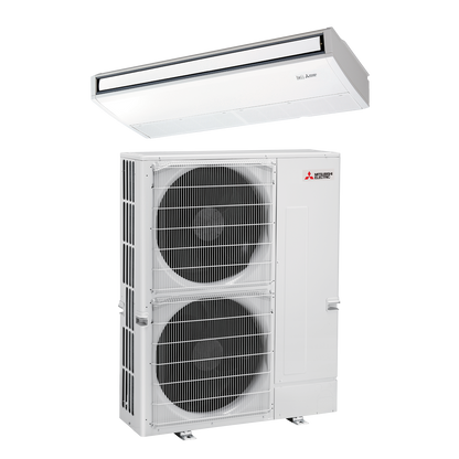 Mitsubishi 42,000 BTU Hyper-Heat Commercial Ceiling Suspended Single Zone Heat Pump Unit (PCA-A42KA7 & PUZ-HA42NKA7) - PCA-A42KA7 & PUZ-HA42NKA1